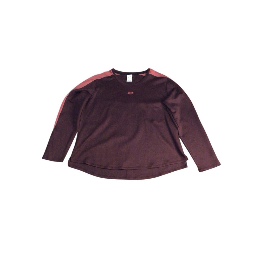 Nike Women’s Crewneck Therma-Fit Long Sleeve Sweater Size XL Center Swoosh